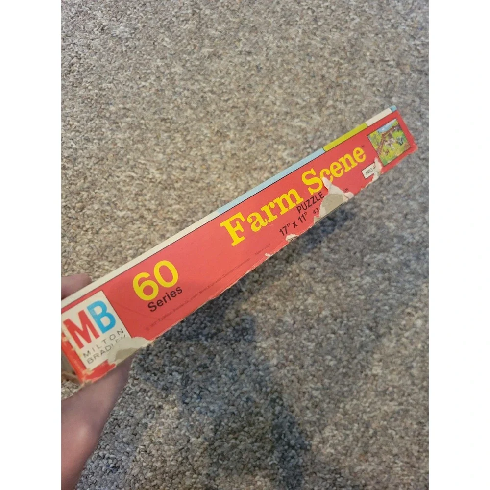 Milton‎ Bradley Farm Scene Puzzle 60 Series Vintage 1977 Kids Toy games Retro
